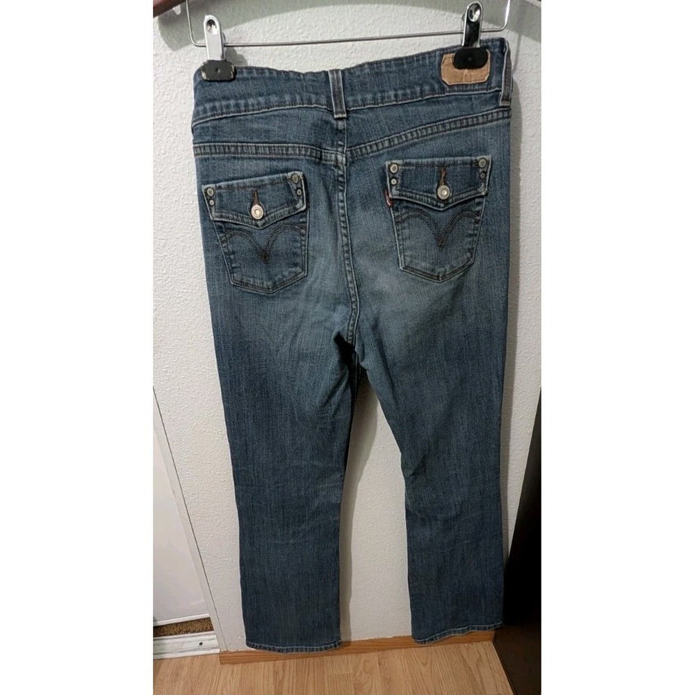 Levis 526 Jeans Womens Slender Bootcut Denim Flap Pocket Size 6S/C - Picture 4 of 13